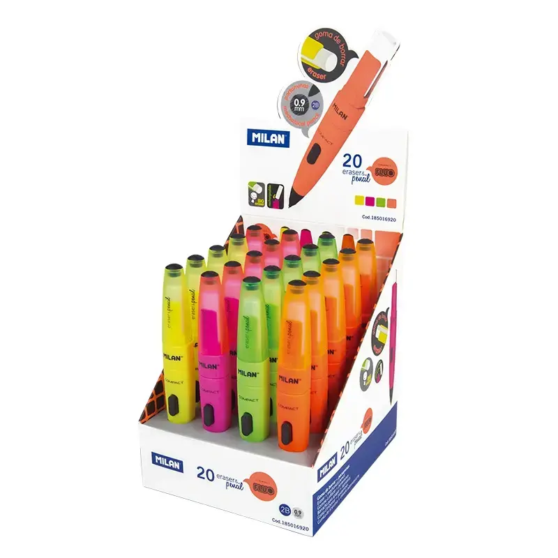 Boîte présentoir 20 porte-mines COMPACT Fluo 0,9 mm