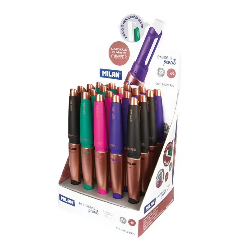 Boîte présentoir 20 porte-mines CAPSULE Slim Copper 0,5 mm