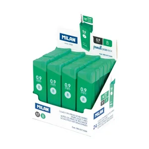 Boîte présentoir 24 petites boîtes de 12 mines graphite 0,9 mm B
