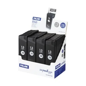 Boîte présentoir 24 petites boîtes de 12 mines graphite 1,3 mm 2B