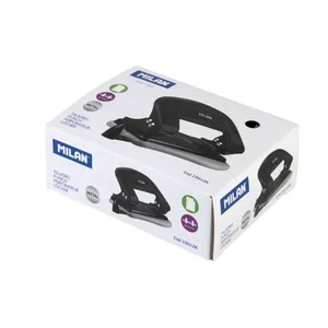 Boîte perforatrice métallique avec guide noire
