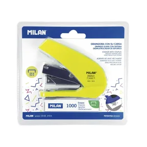 Blister agrafeuse compacte 'energy saving' série Acid, jaune (incl. 1000 agrafes)