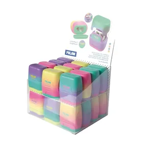 Boîte présentoir 24 taille-crayons COMPACT Sunset