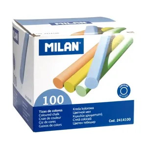 Boîte 100 craies de couleur (sulfate de calcium)