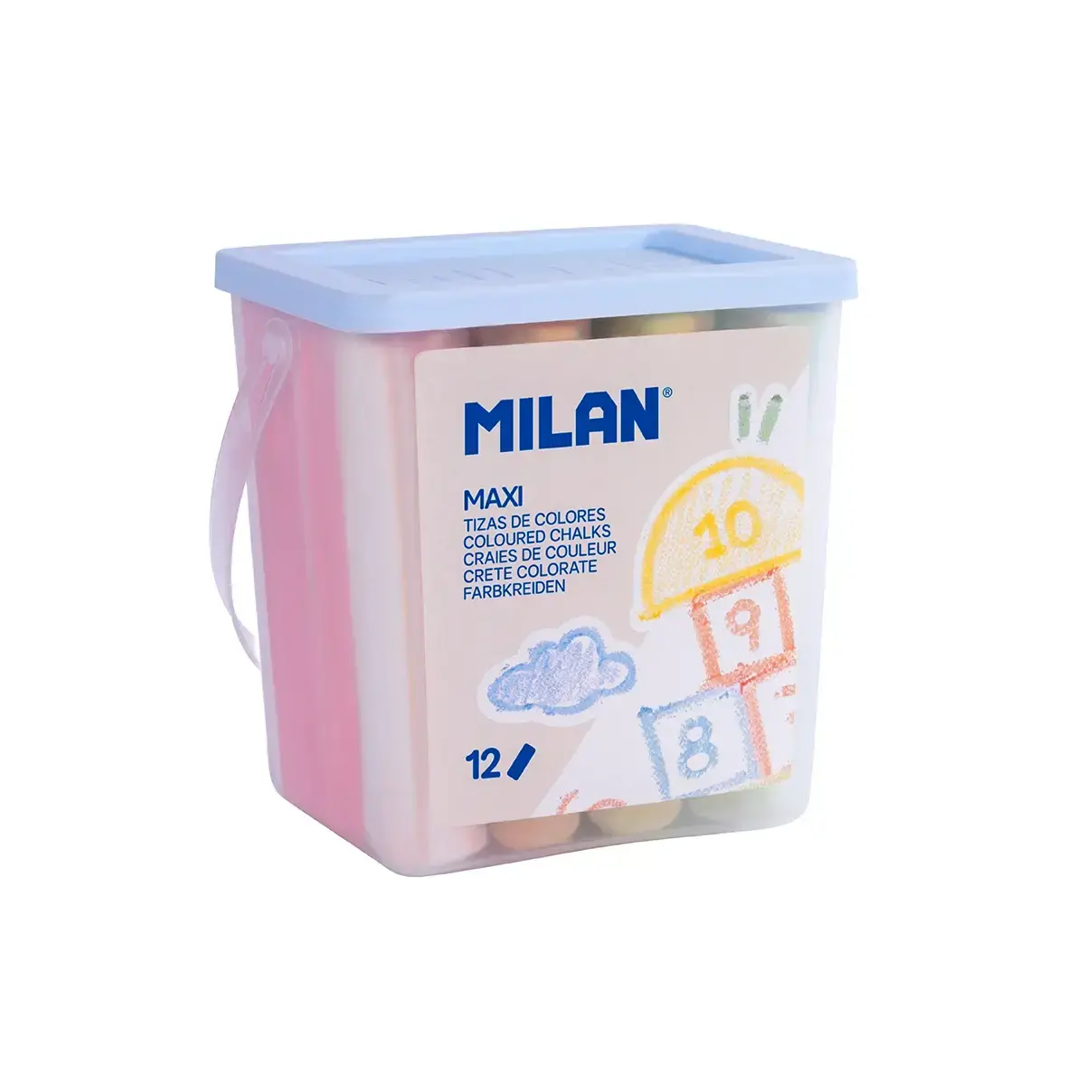 Pot 12 craies de couleur MAXI