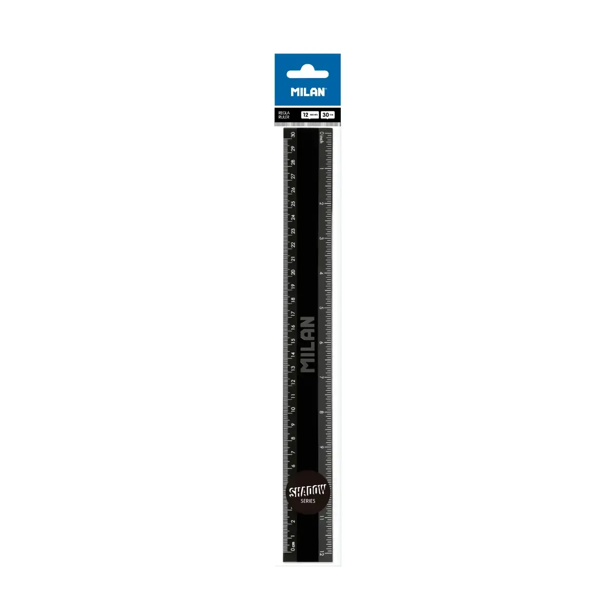 Règle 30 cm série spéciale Shadow, noir
