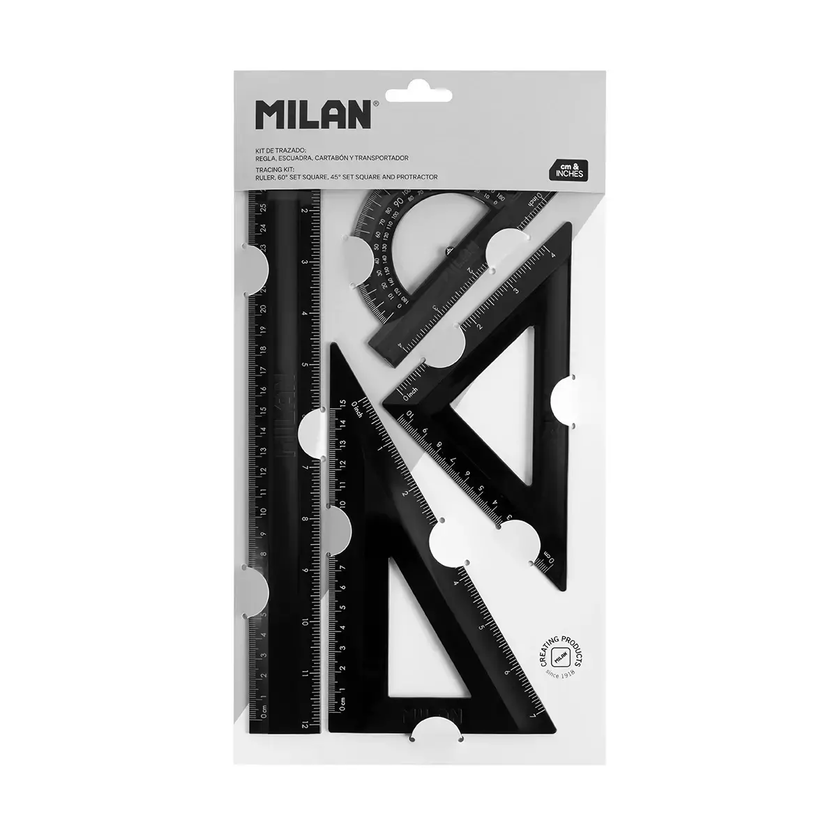 Kit règles de traçage Shadow, noir