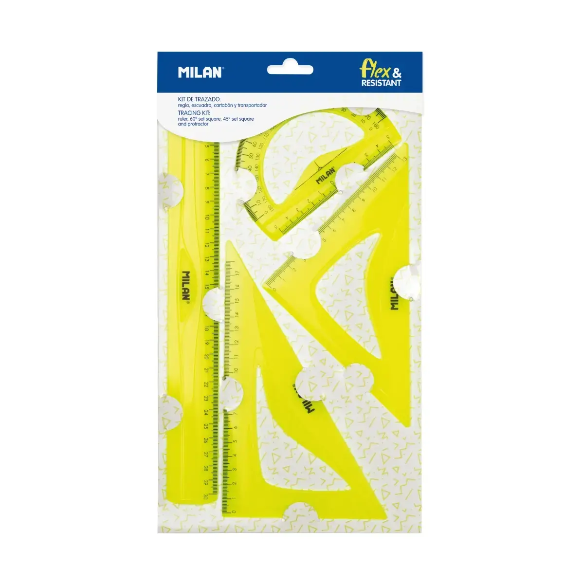 Kit de règles Flex&Resistant jaune série Acid