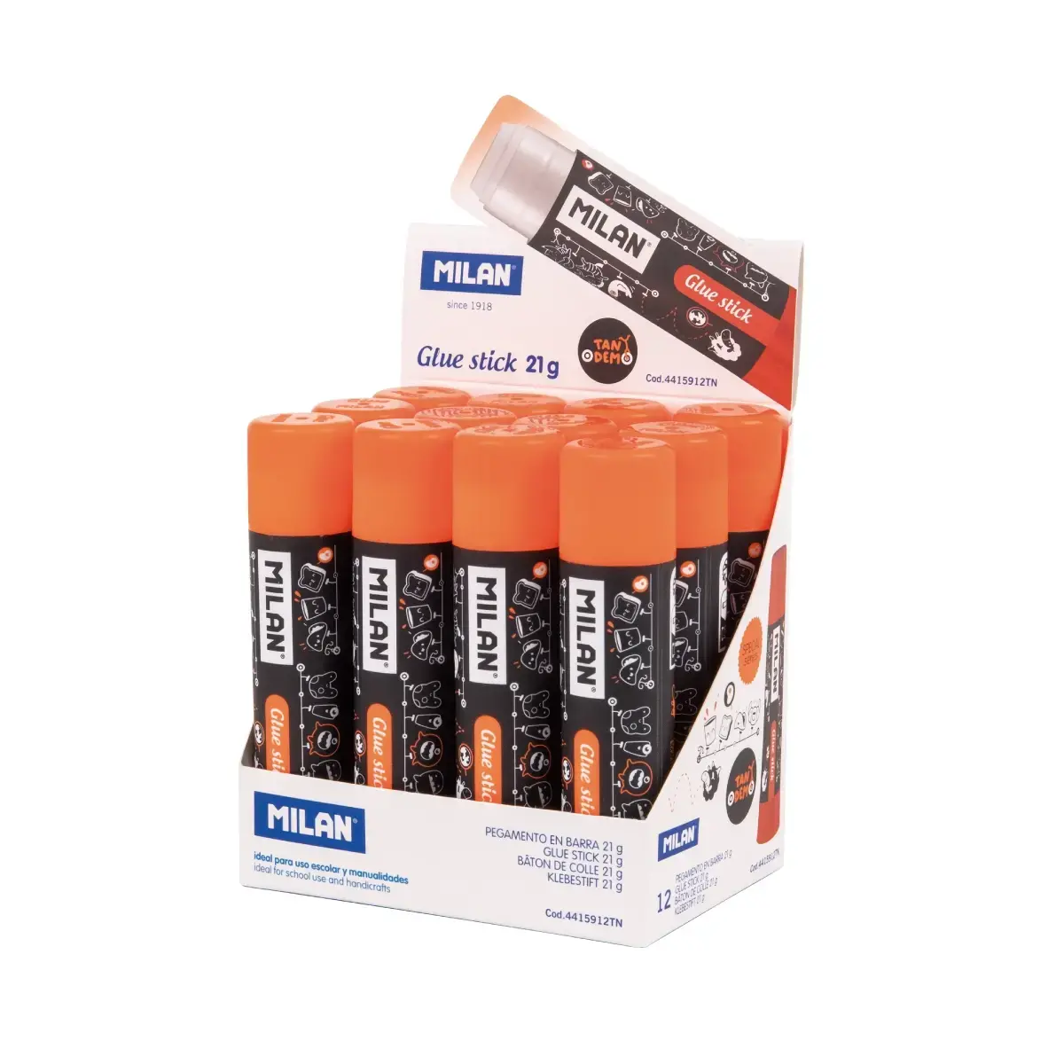 Boîte présentoir 12 bâtons de colle 21 g, série spéciale Tandem