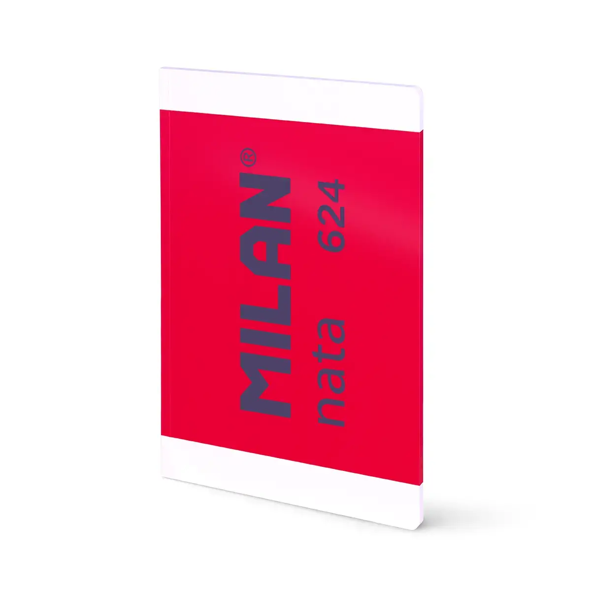 Cahier A4 collé, 48 feuilles blanches de 95 g/m², collection MILAN nata® 624 since 1918, rose