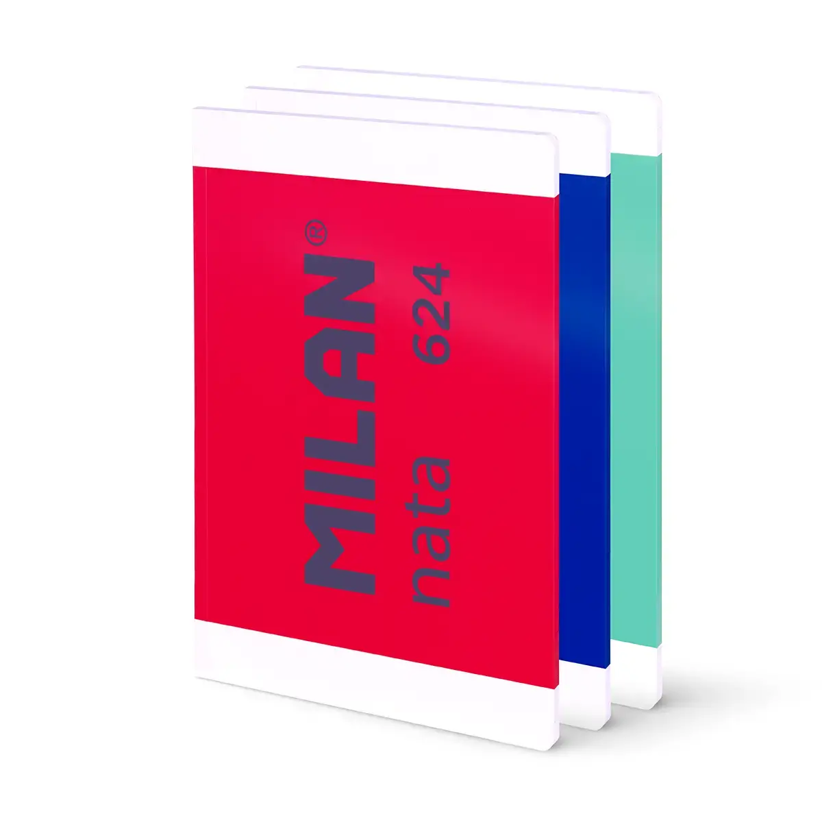 Lot 3 cahiers A4 collés, 48 feuilles blanches de 95 g/m², collection MILAN nata® 624 since 1918