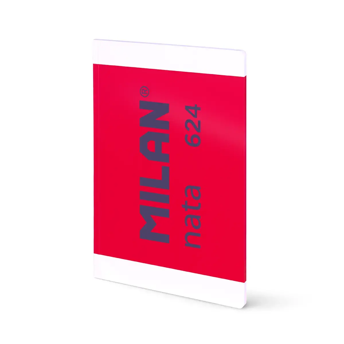 Cahier A4 collé, papier ligné (7 mm), 48 feuilles de 95 g/m², collection MILAN nata® 624 since 1918, rose