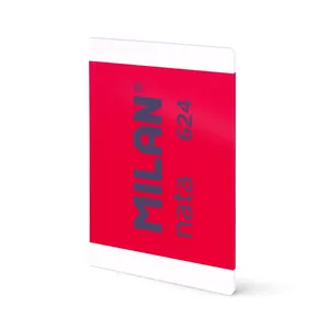 Cahier A4 collé, papier quadrillé, 48 feuilles de 95 g/m², collection MILAN nata® 624 since 1918, rose