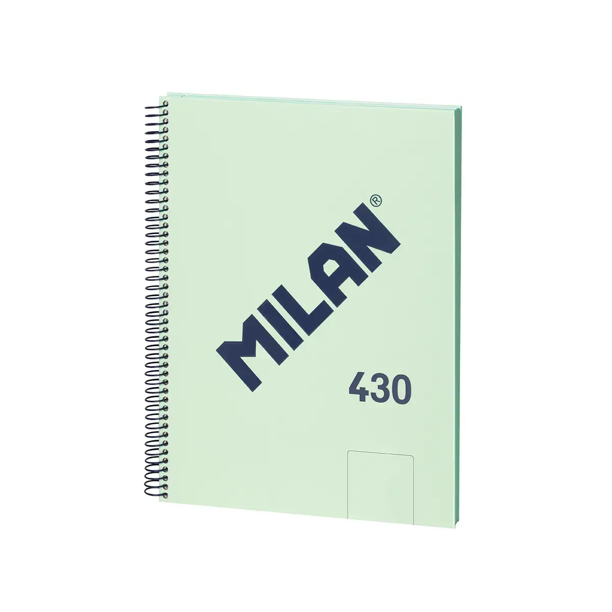 Cahier A4 à spirale avec couverture rigide, 80 feuilles blanches de 95 g/m², collection 430 since 1918, vert