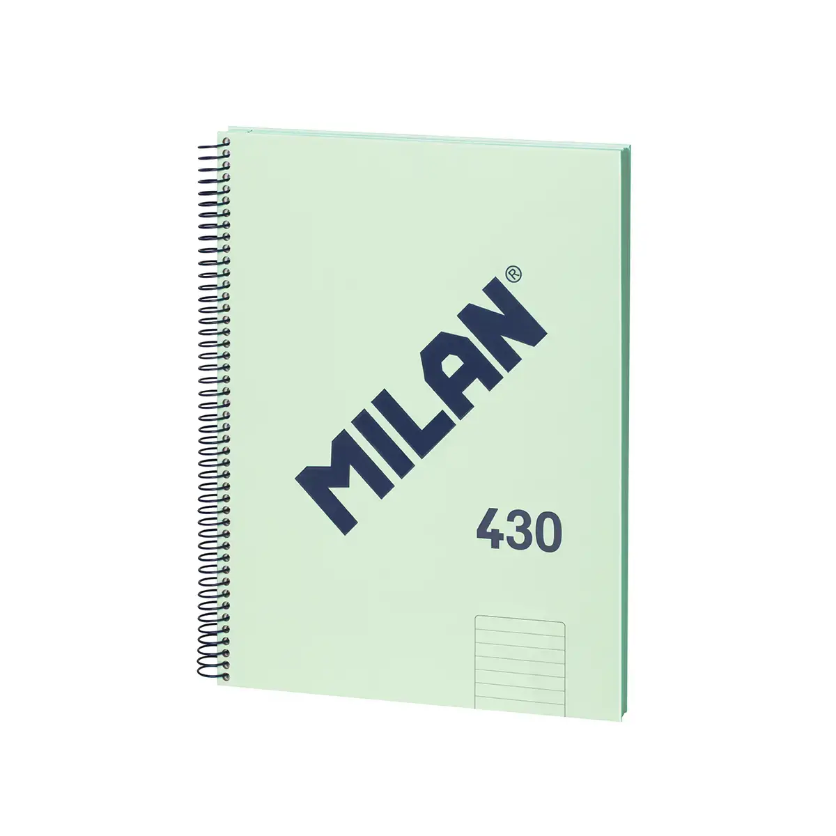 Cahier A4 à spirale avec couverture rigide, papier ligné, 80 feuilles de 95 g/m², collection 430 since 1918, vert