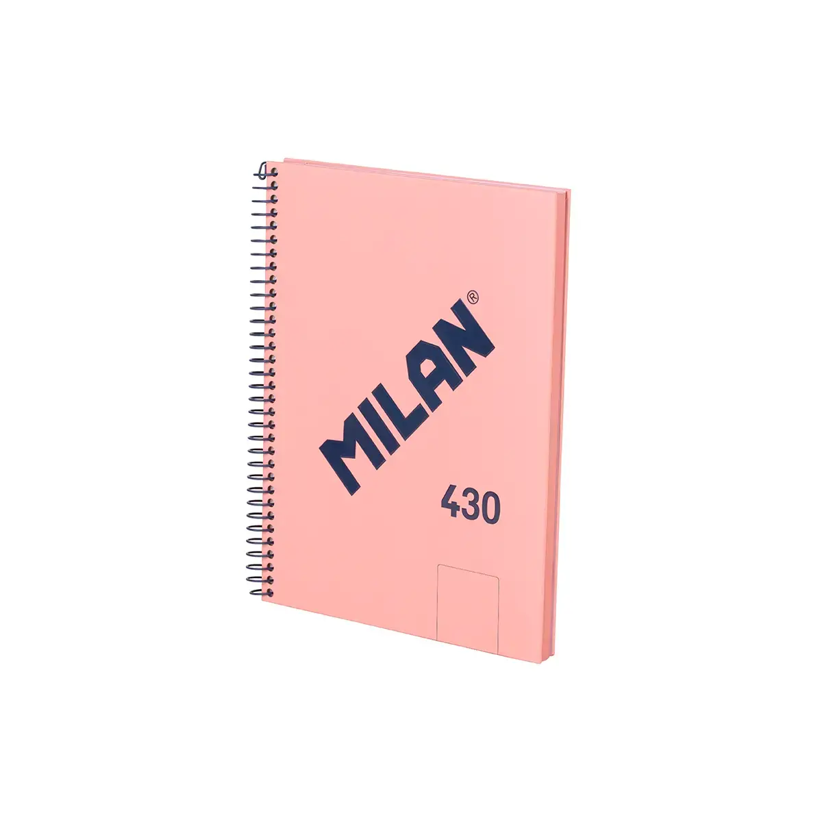 Cahier A5 à spirale avec couverture rigide, 80 feuilles blanches de 95 g/m², collection 430 since 1918, rose