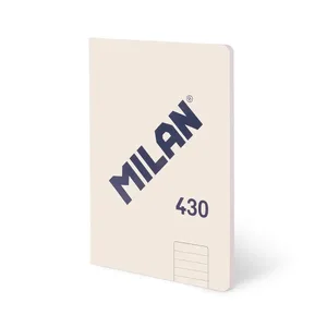 Cahier A4 collé, papier ligné, 48 feuilles de 95 g/m², collection 430since 1918, beige