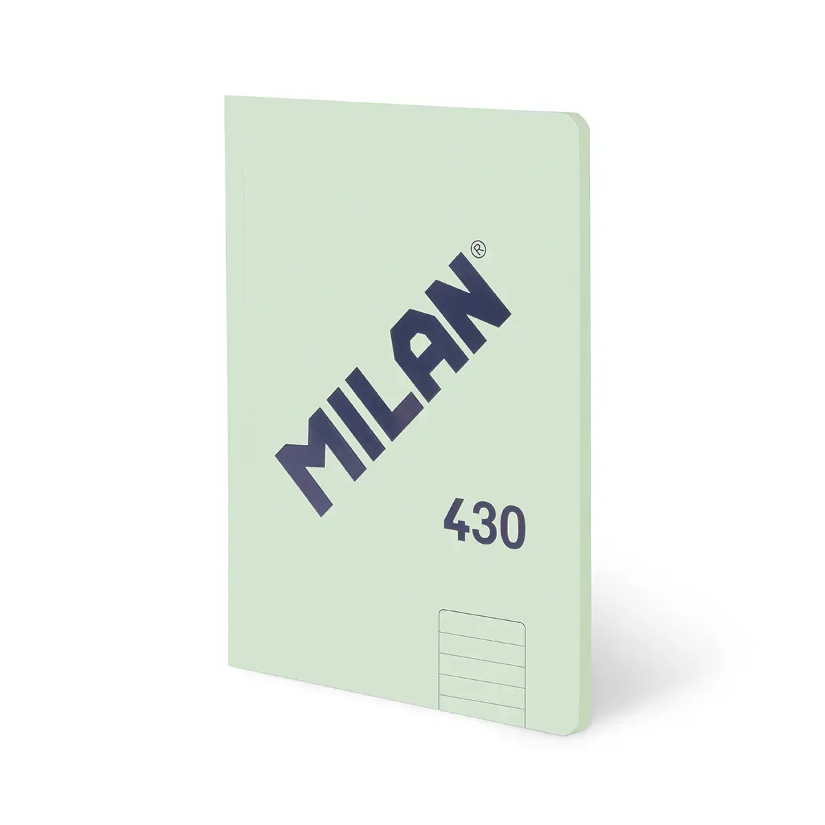 Cahier A4 collé, papier ligné, 48 feuilles de 95 g/m², collection 430since 1918, vert