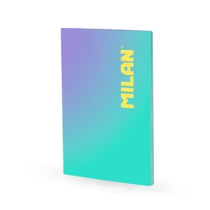 Cahier A4 collé, papier ligné, 48 feuilles de 95 g/m², collection Sunset, turquoise