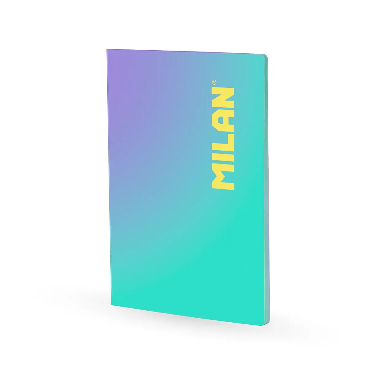 Cahier A4 collé, papier ligné, 48 feuilles de 95 g/m², collection Sunset, turquoise