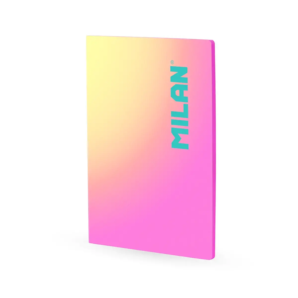 Cahier A4 collé, papier ligné, 48 feuilles de 95 g/m², collection Sunset, rose