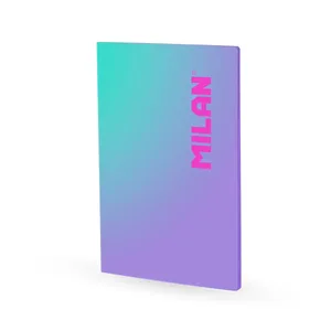 Cahier A4 collé, papier ligné, 48 feuilles de 95 g/m², collection Sunset, lilas