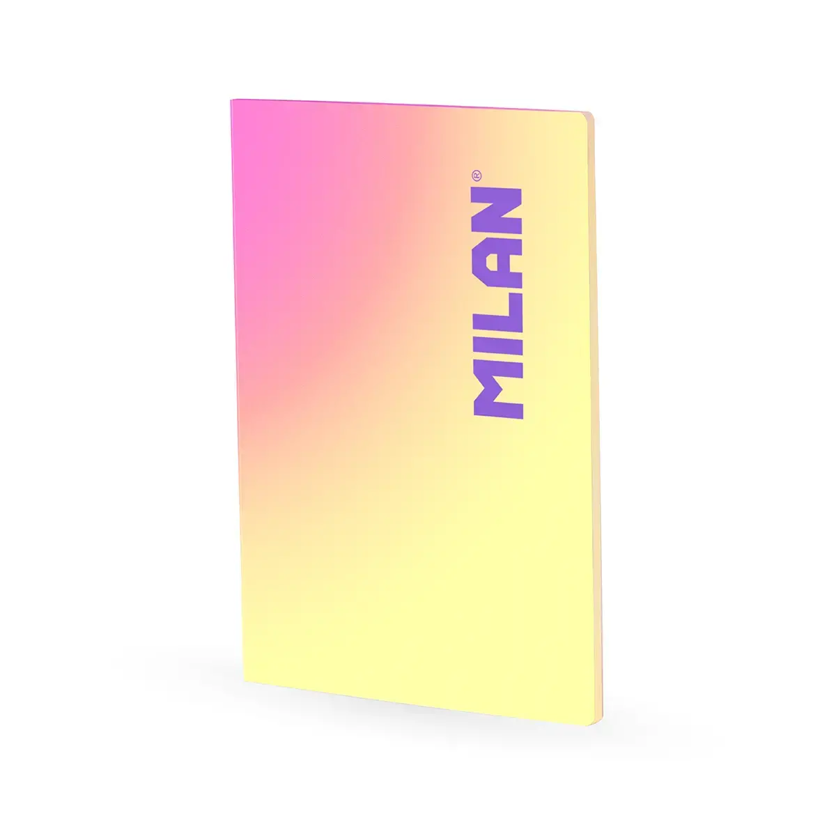 Cahier A4 collé, papier ligné, 48 feuilles de 95 g/m², collection Sunset, jaune