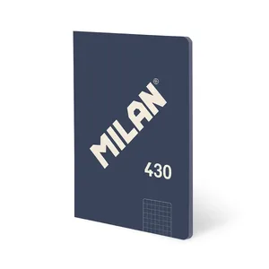 Cahier A4 collé, papier quadrillé, 48 feuilles de 95 g/m², collection430 since 1918, bleu