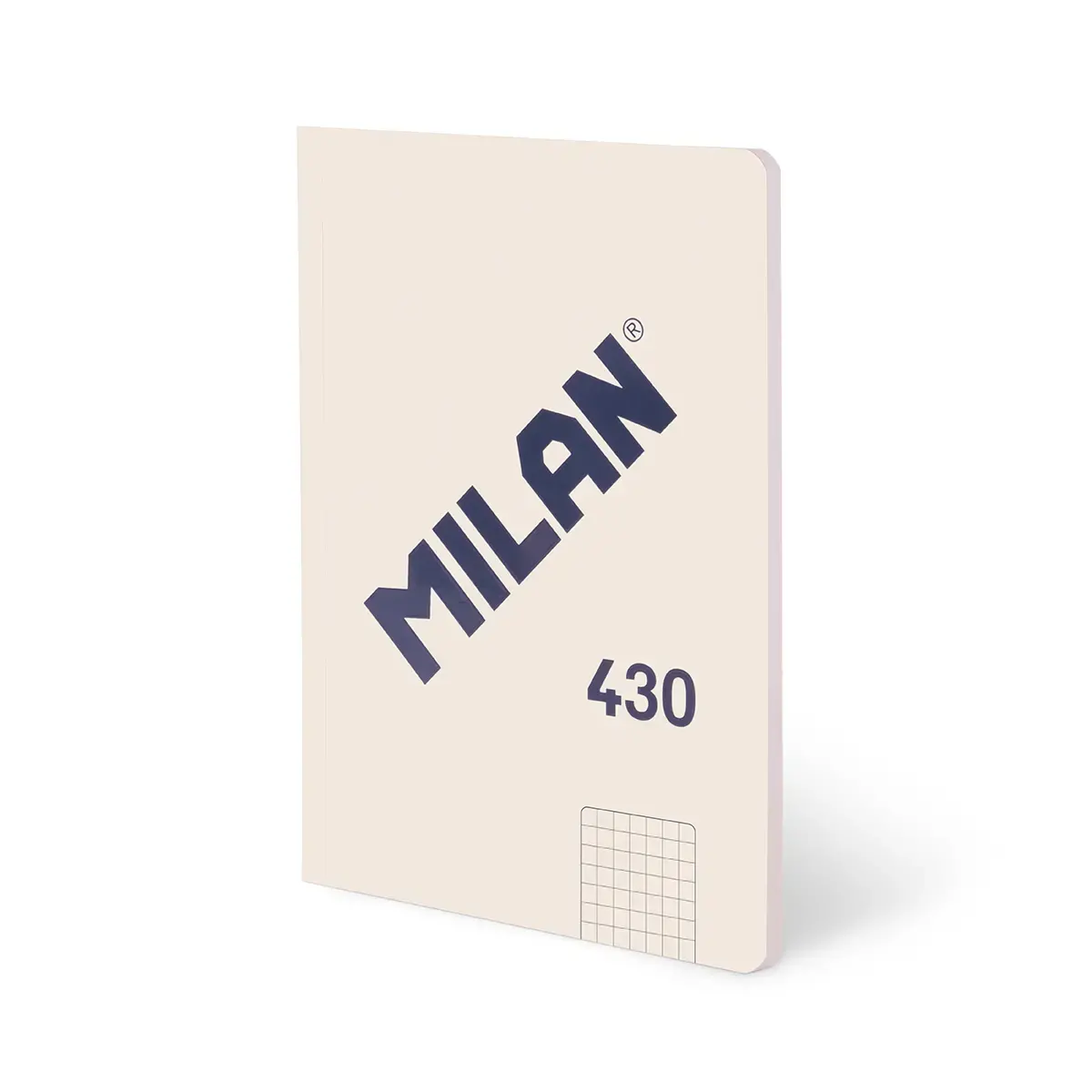Cahier A4 collé, papier quadrillé, 48 feuilles de 95 g/m², collection 430 since 1918, beige