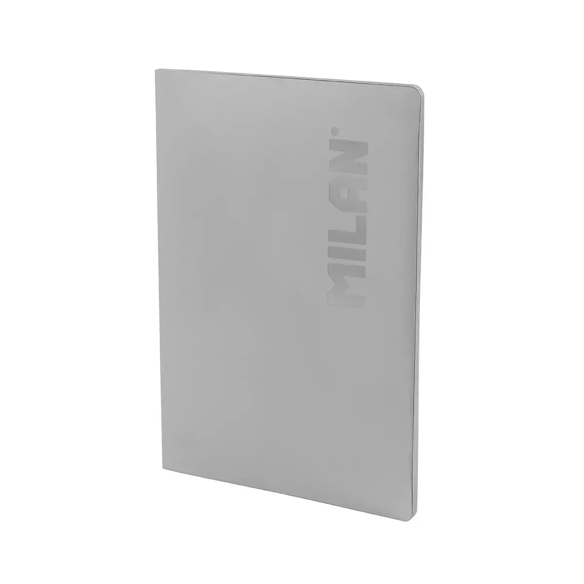Cahier A4 collé, papier quadrillé, 48 feuilles de 95 g/m², collection Shadow gris