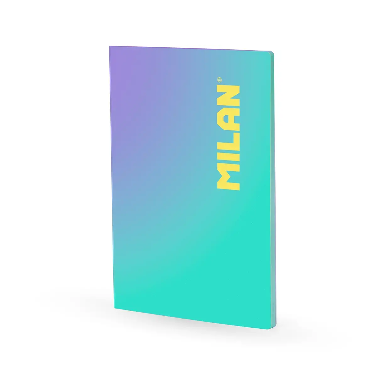 Cahier A4 collé, papier quadrillé, 48 feuilles de 95 g/m², collection Sunset, turquoise