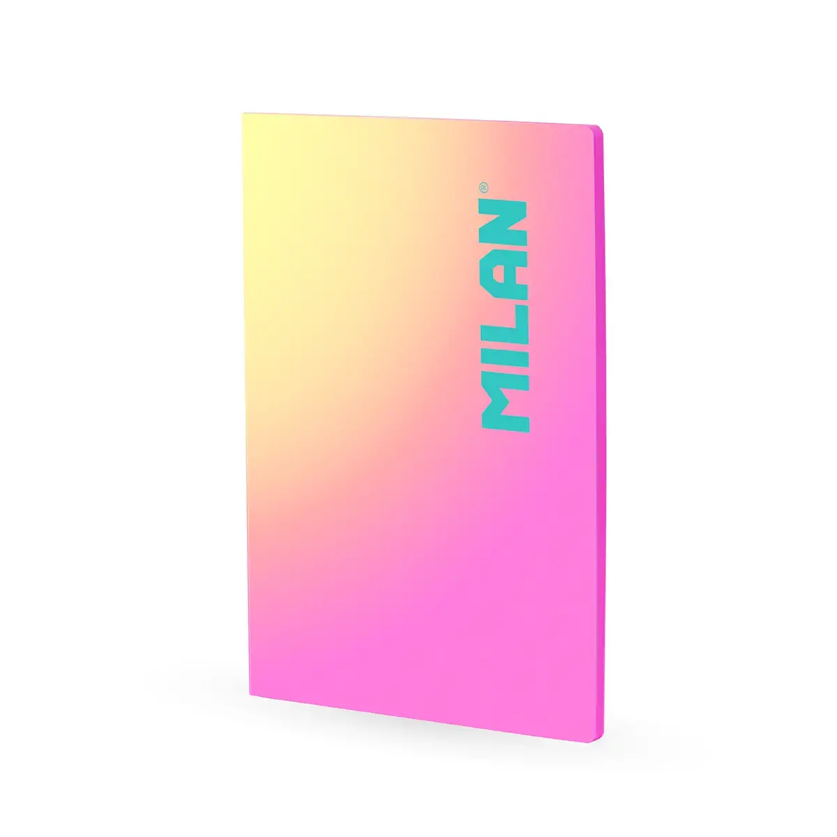 Cahier A4 collé, papier quadrillé, 48 feuilles de 95 g/m², collection Sunset, rose