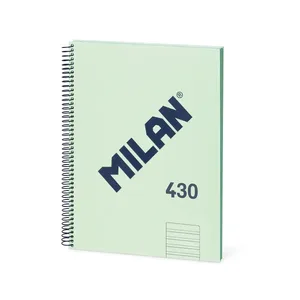 Cahier A4 à couverture rigide, double ligné 3,5 mm, 80 feuilles de papier 95 g/m², 430 since 1918, vert