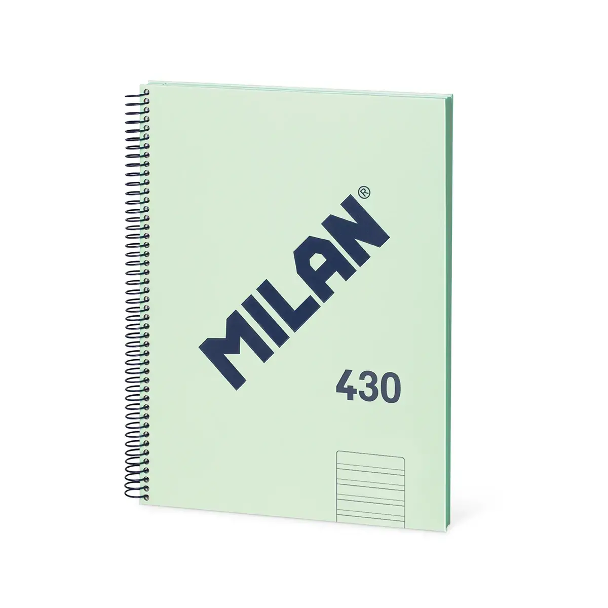 Cahier A4 à couverture rigide, double ligné 3,5 mm, 80 feuilles de papier 95 g/m², 430 since 1918, vert