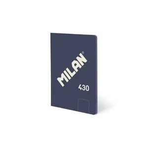 Cahier A5 collé, 48 feuilles blanches de 95 g/m², collection 430 since 1918, bleu