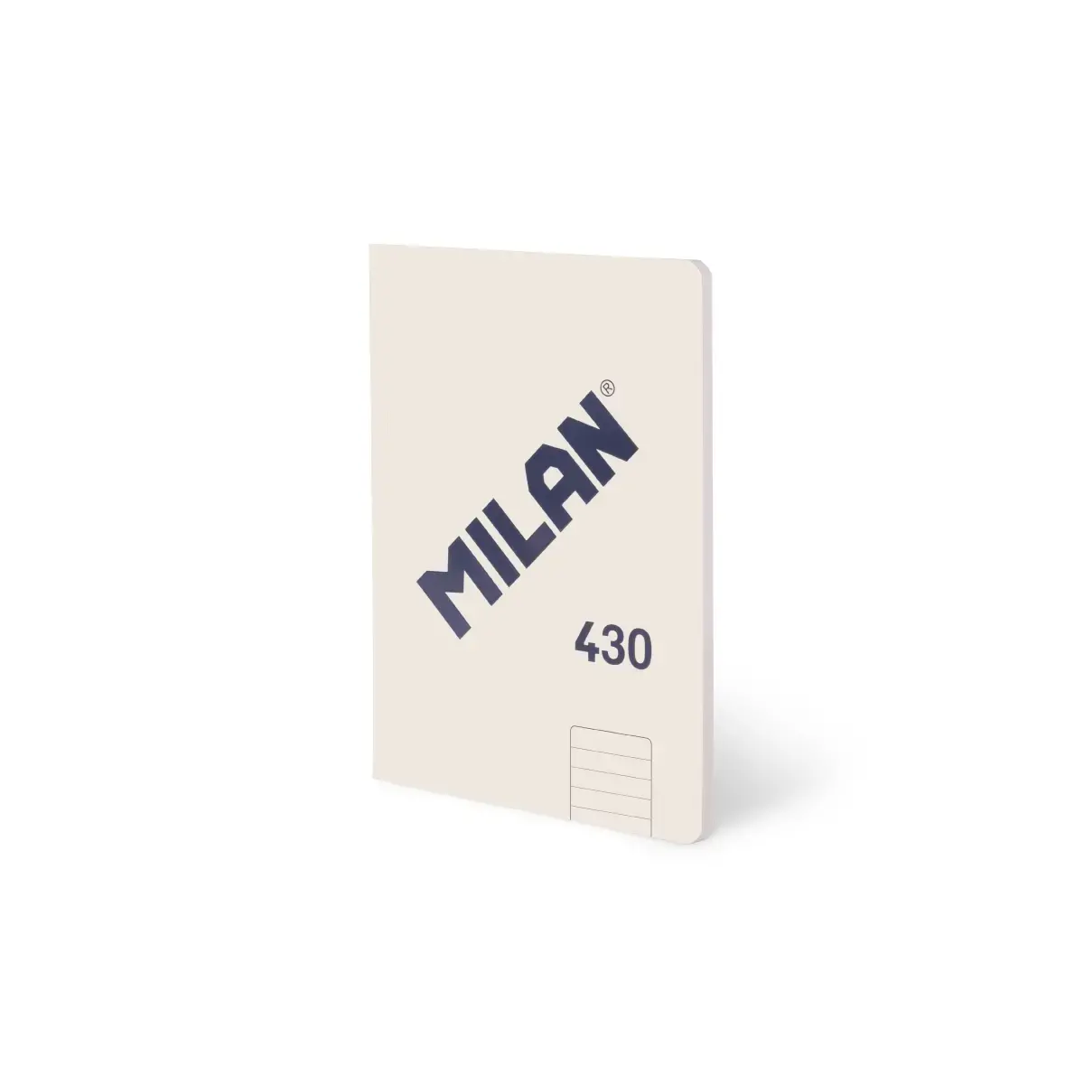 Cahier A5 collé, papier ligné, 48 feuilles de 95 g/m², collection 430 since 1918, beige
