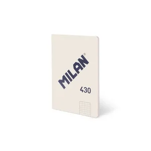 Cahier A5 collé, papier quadrillé, 48 feuilles de 95 g/m², collection 430 since 1918, beige