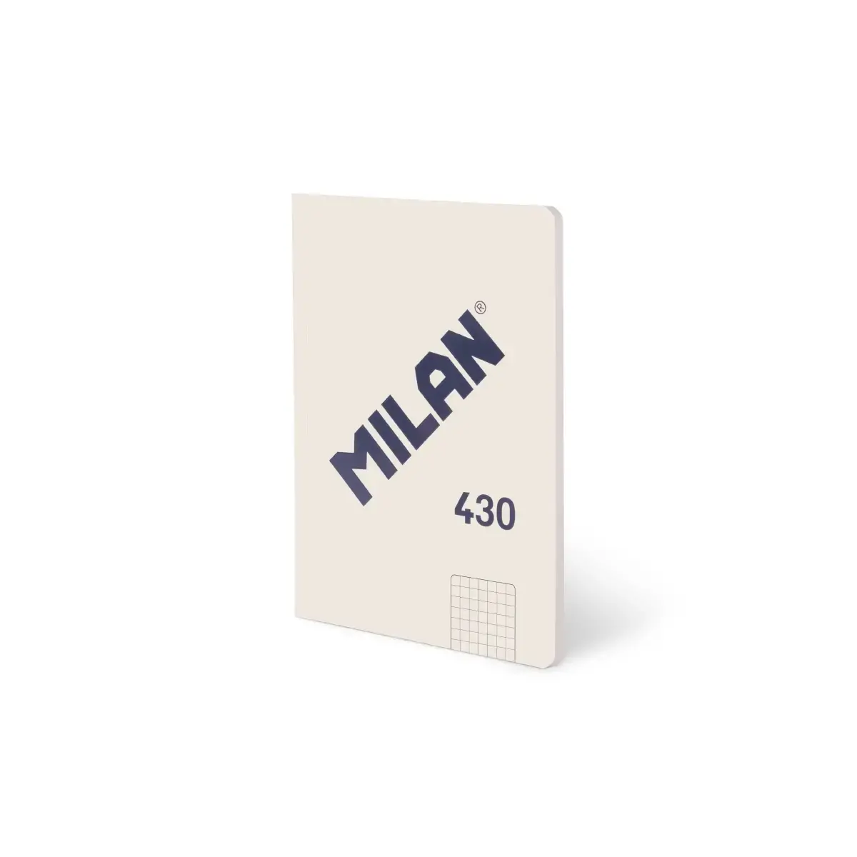 Cahier A5 collé, papier quadrillé, 48 feuilles de 95 g/m², collection 430 since 1918, beige