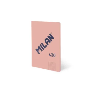 Cahier A5 collé, papier quadrillé, 48 feuilles de 95 g/m², collection 430 since 1918, rose