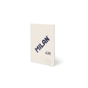 Cahier A6 collé, papier quadrillé, 48 feuilles de 95 g/m², collection 430 since 1918, beige