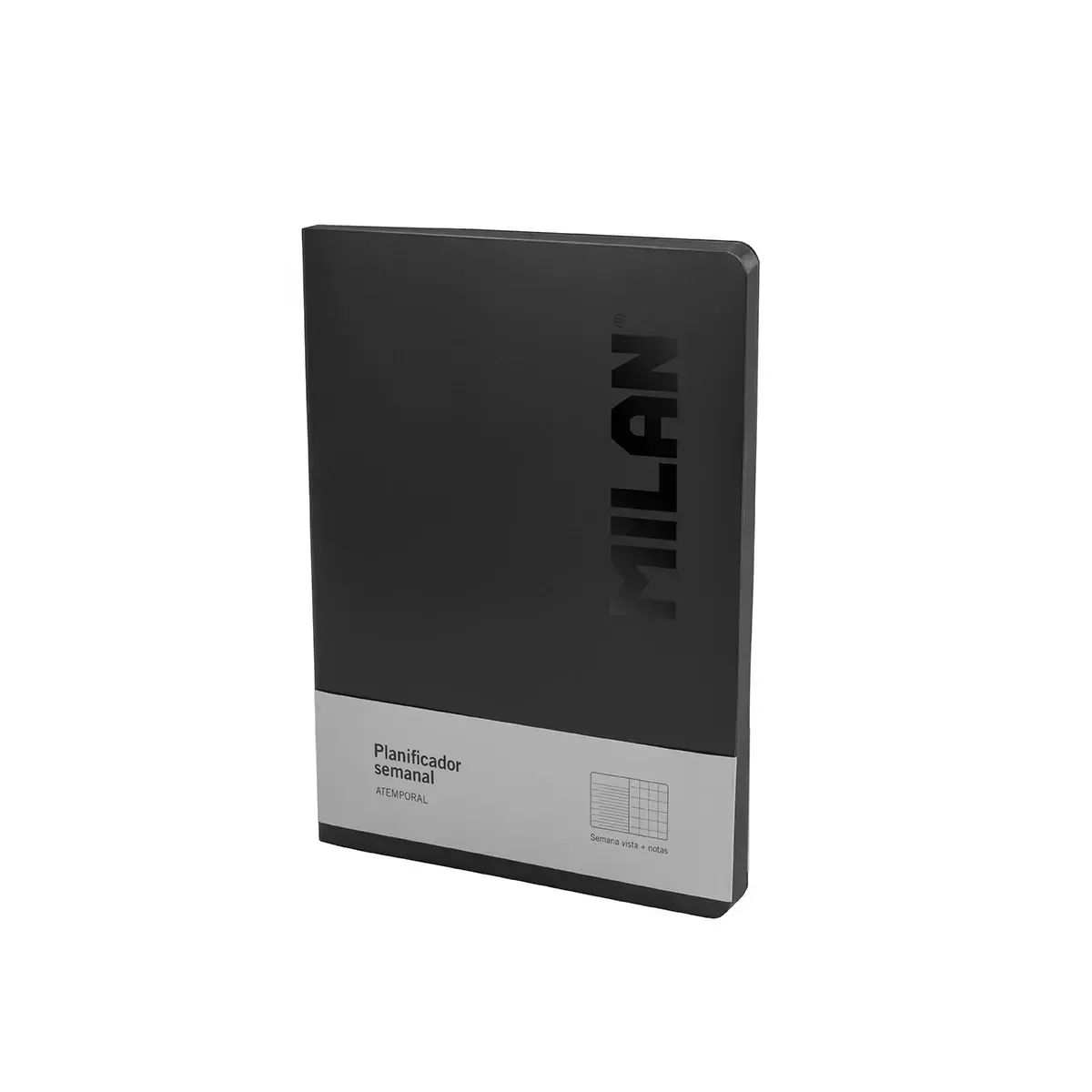 Agenda hebdomadaire et mensuel, Shadow, noir