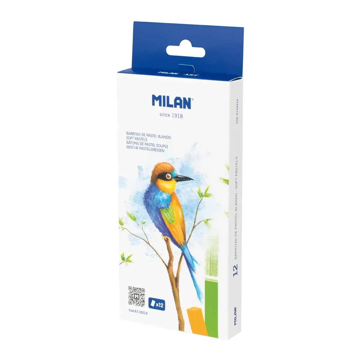 Coffret 12 bâtons de pastel souple MILAN Art