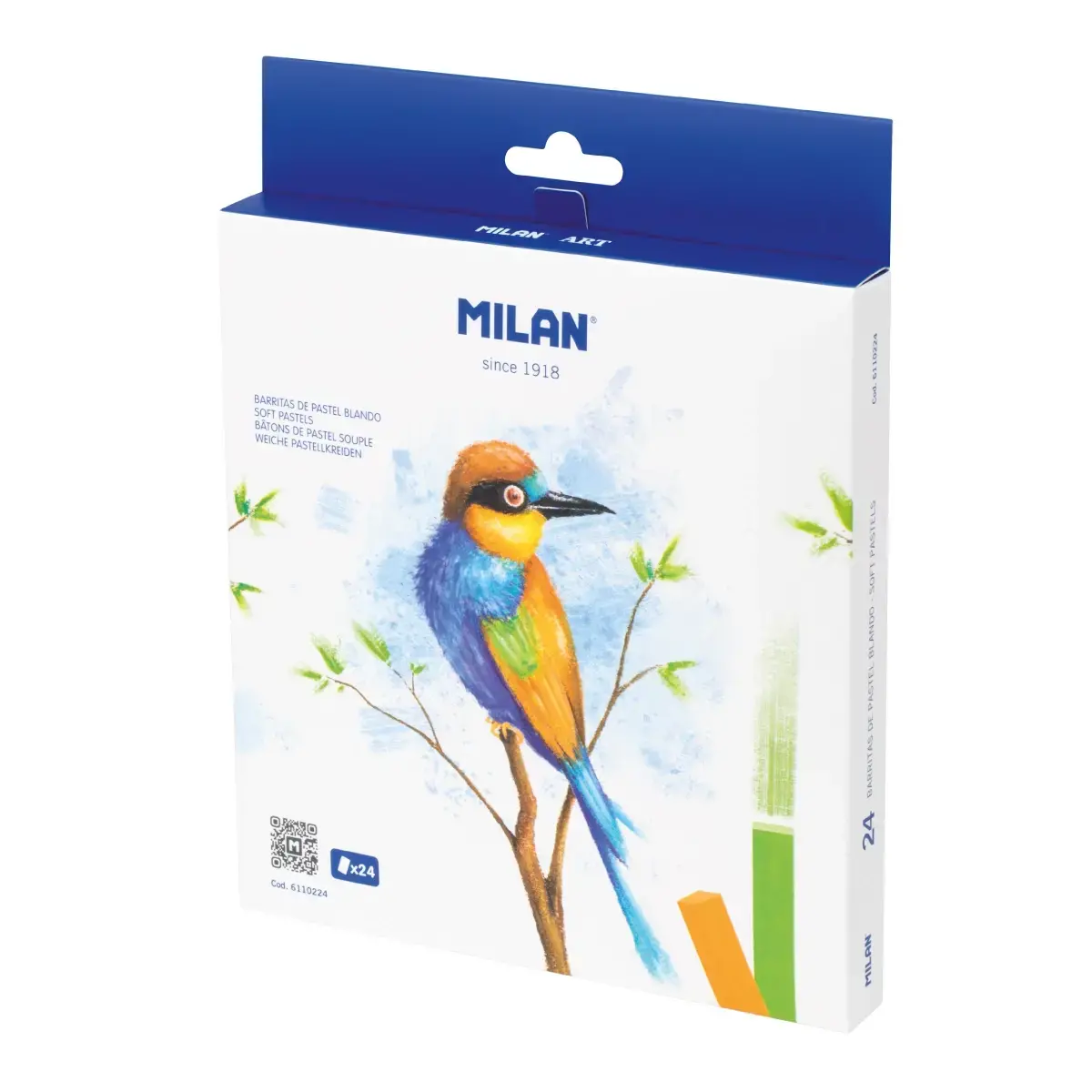 Coffret 24 bâtons de pastel souple MILAN Art