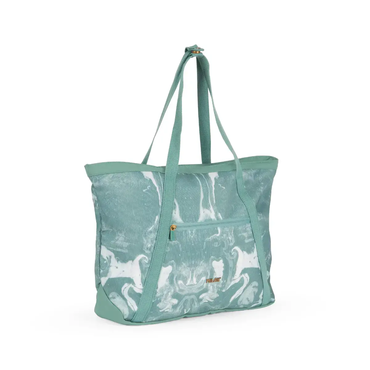Grand sac shopper Lava, vert