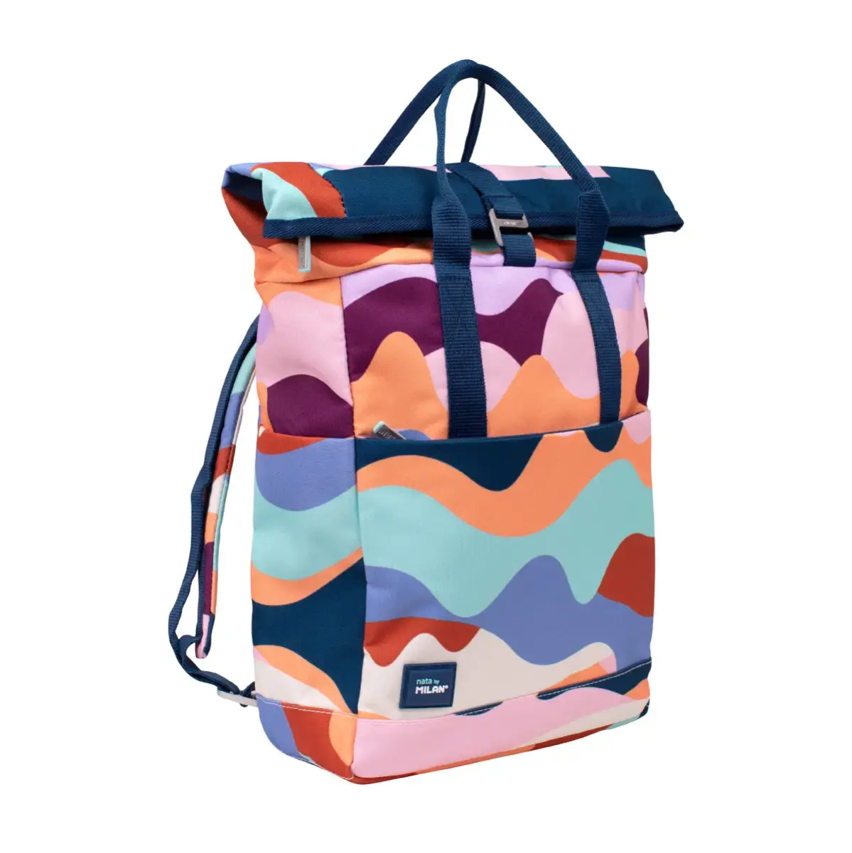 Sac à dos urbain avec fermeture supérieure enroulable (10 L) série The Fun, multicolore