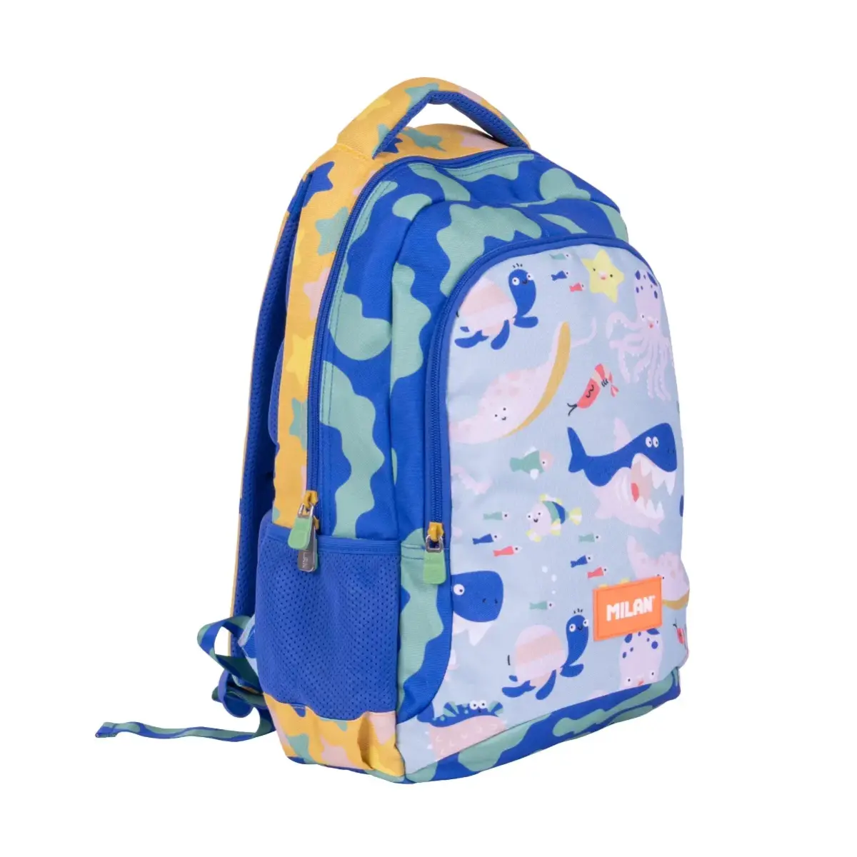 Sac à dos scolaire 2 fermetures éclair (21 L) série spéciale Blue Odyssey