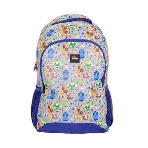 Sac à dos scolaire 2 fermetures éclair (21 l) série spéciale Vikings, bleu