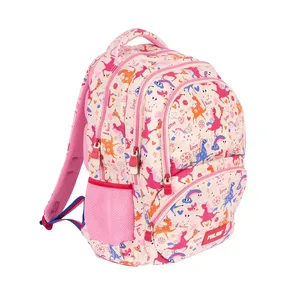 Sac à dos scolaire 4 fermetures éclair (25 L) série spéciale Flowicorn