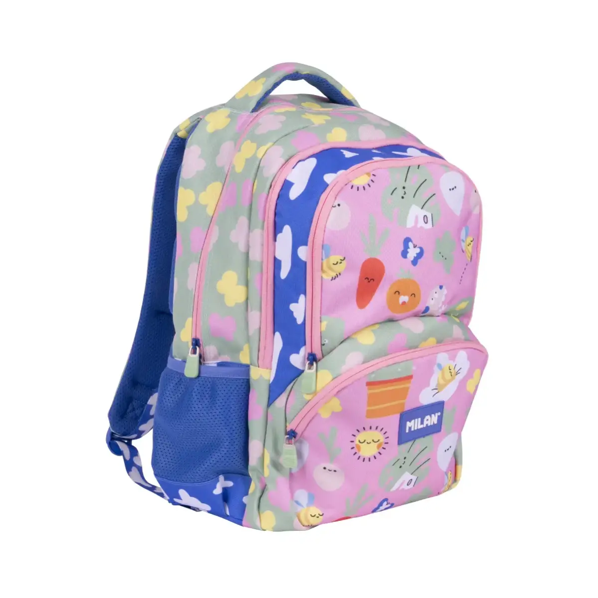 Sac à dos scolaire 4 fermetures éclair (25 L) série spéciale Green & Grow