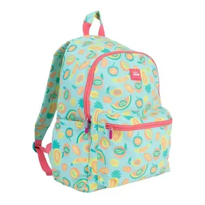 Sac à dos scolaire classique 2 fermetures éclair (22 l) série spécialeFrutikis vert et orange